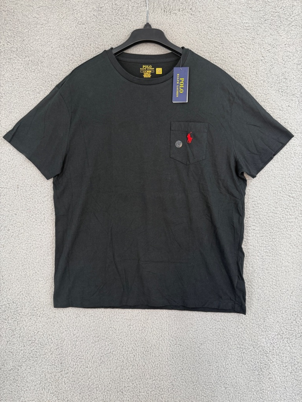 Polo Ralph Lauren classic fit men’s large Short Sleeve Pocket Tee Shirt Red Pony
